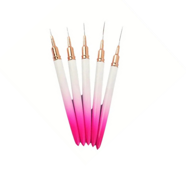 KIT LINNER X5 MICROPUNTA ROSA BLANCO