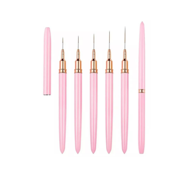 KIT LINNER X5 MICROPUNTA ROSADO