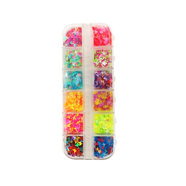 APLIQUES X12 MARIPOSAS COLORES #01