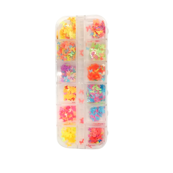 APLIQUES X12 MARIPOSAS COLORES #03